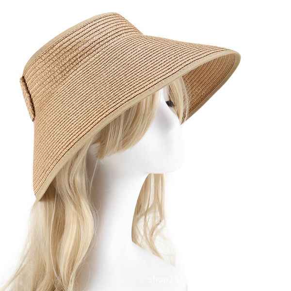 beach sunshade empty hat women summer sun protection straw hat folding large parent-child hat, Blue;gray
beach sunshade empty hat women summer sun protection straw hat folding large parent-child hat, Blue;gray