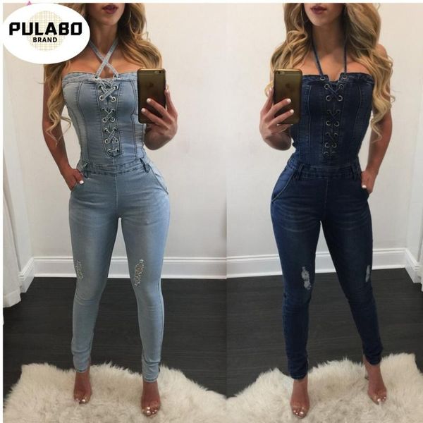 women's jumpsuits & rompers 2021 spring autumn cowboy slim hanging neck bodysuit women was thin high waist skinny long jeans, Black;white
women's jumpsuits & rompers 2021 spring autumn cowboy slim hanging neck bodysuit women was thin high waist skinny long jeans, Black;white
