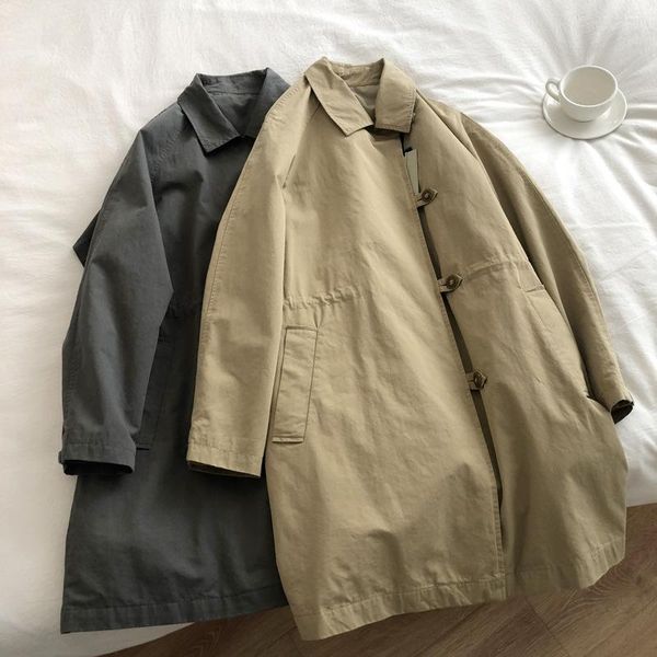 women's trench coats retro loose mid-length windbreaker thin raglan sleeve coat autumn women fashion winter, Tan;black
women's trench coats retro loose mid-length windbreaker thin raglan sleeve coat autumn women fashion winter, Tan;black