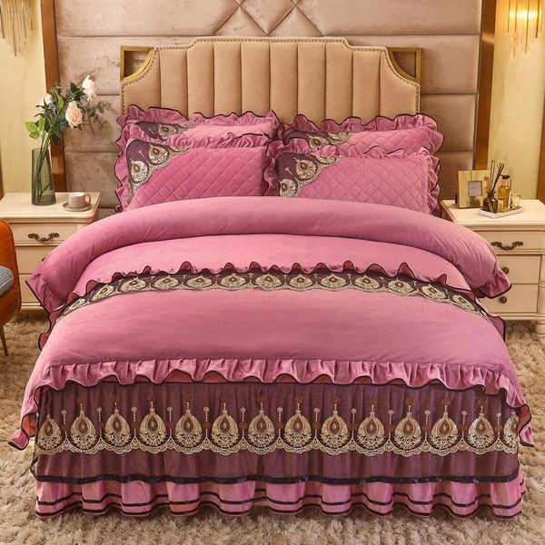 bedding sets luxury crystal velvet set soft warm duvet cover king quilted embroidered lace bed 2 pillowcases europe beige
bedding sets luxury crystal velvet set soft warm duvet cover king quilted embroidered lace bed 2 pillowcases europe beige