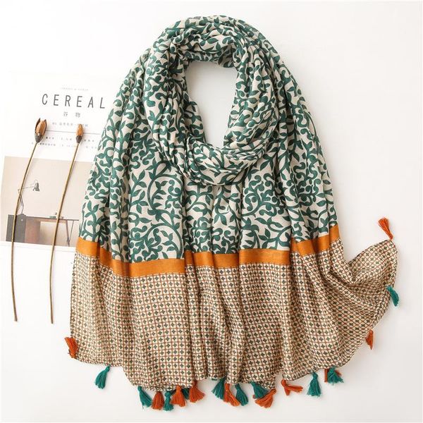 scarves 2021 spain women abstract floral tassel viscose scarf patchwork pashmina shawls and wraps foulard hijab caps, Blue;gray
scarves 2021 spain women abstract floral tassel viscose scarf patchwork pashmina shawls and wraps foulard hijab caps, Blue;gray