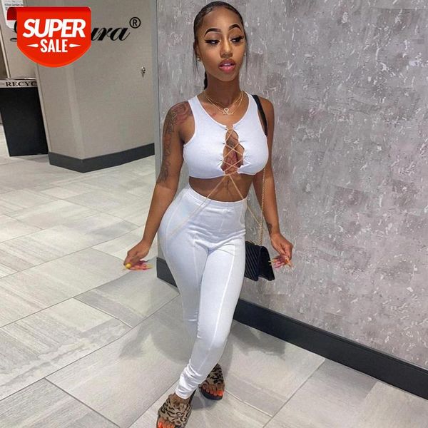 dulzura lace up hollow out women two piece set crop tanks leggings high waist bodycon streetwear matching tracksuit #qt9e, White
dulzura lace up hollow out women two piece set crop tanks leggings high waist bodycon streetwear matching tracksuit #qt9e, White