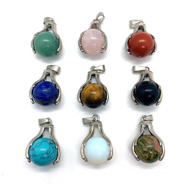 charms natural stone pendant spherical semi-precious crystal size 19x28 mm diy jewelry making exquisite wholesale, Bronze;silver
charms natural stone pendant spherical semi-precious crystal size 19x28 mm diy jewelry making exquisite wholesale, Bronze;silver