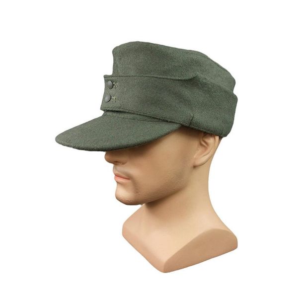 wide brim hats wwii german elite wool field cap em reproduction, Blue;gray