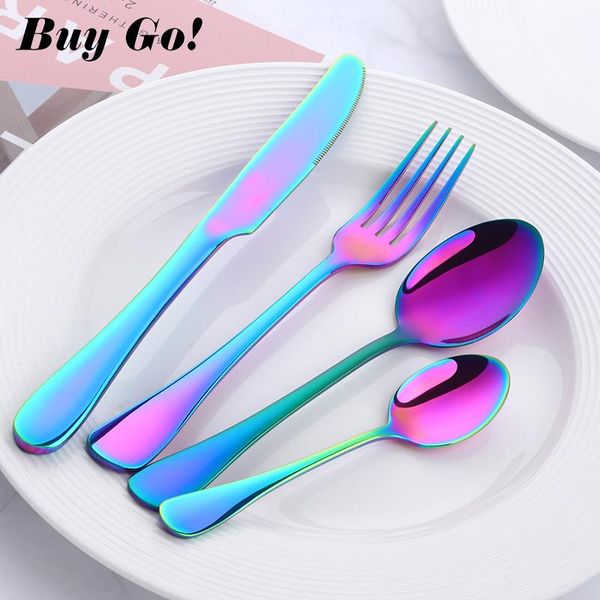 2 sets colorful flatware set forged 18/8 luxury cutlery set stainless steel utensils kitchen dinnerware knife fork spoon
2 sets colorful flatware set forged 18/8 luxury cutlery set stainless steel utensils kitchen dinnerware knife fork spoon
