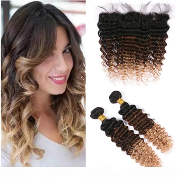 #1b 4 27 dark roots brown to honey blonde ombre deep wave malaysian human hair 2bundles and frontal 3tone ombre lace frontal 13x4, Black;brown
#1b 4 27 dark roots brown to honey blonde ombre deep wave malaysian human hair 2bundles and frontal 3tone ombre lace frontal 13x4, Black;brown