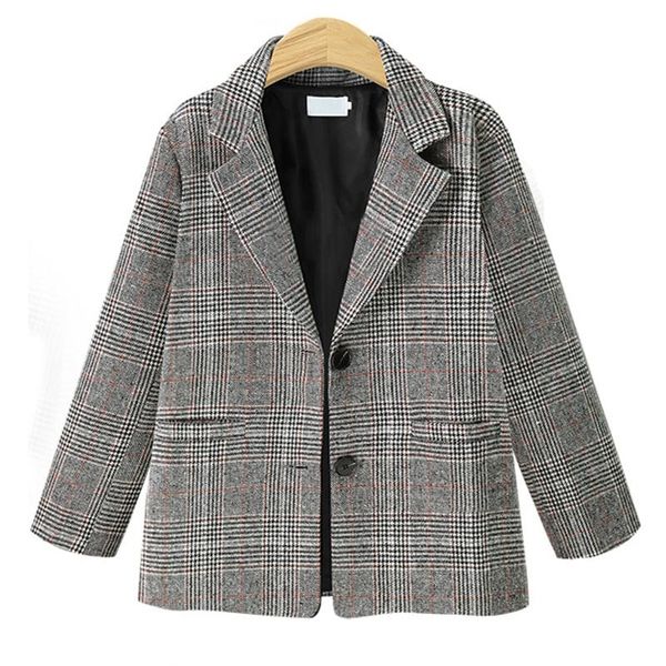 women's suits & blazers autumn winter office ladies notched collar plaid women blazer single breasted jacket 2021 casual pockets female, White;black
women's suits & blazers autumn winter office ladies notched collar plaid women blazer single breasted jacket 2021 casual pockets female, White;black