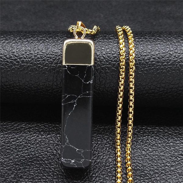 pendant necklaces 2021 stainless steel stone necklace for women gold color geometry long chain jewelry pendentif nz19s04, Silver
pendant necklaces 2021 stainless steel stone necklace for women gold color geometry long chain jewelry pendentif nz19s04, Silver