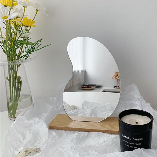 mirrors irregular makeup mirror ins acrylic lens make up decorative nordic style wooden base cosmetic de maquillaje beauty tools
mirrors irregular makeup mirror ins acrylic lens make up decorative nordic style wooden base cosmetic de maquillaje beauty tools