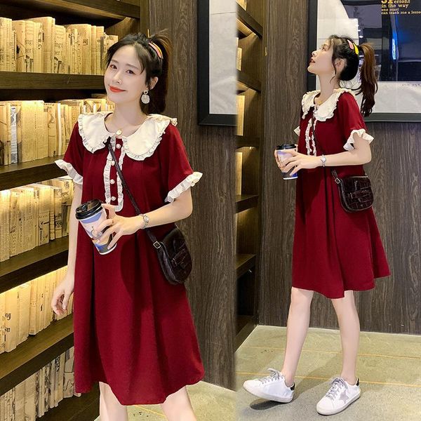 maternity dresses 83475# dress summer cotton short sleeves loose midi plus size pregnancy pregnant women mom, White
maternity dresses 83475# dress summer cotton short sleeves loose midi plus size pregnancy pregnant women mom, White