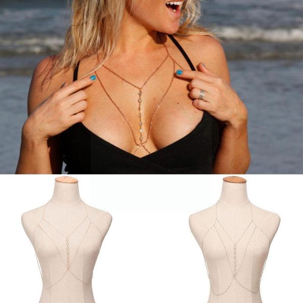 chains 1 pc body chain crystal bra women bohemia multi-layer necklace fashion gifts tassel jewelry g1i1, Silver
chains 1 pc body chain crystal bra women bohemia multi-layer necklace fashion gifts tassel jewelry g1i1, Silver