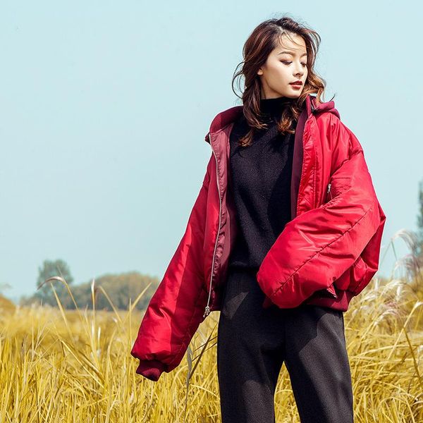 women's jackets autumn winter fashion loose women coat hooded zipper solid color double-sided wear ladies blended 2021, Black;brown
women's jackets autumn winter fashion loose women coat hooded zipper solid color double-sided wear ladies blended 2021, Black;brown
