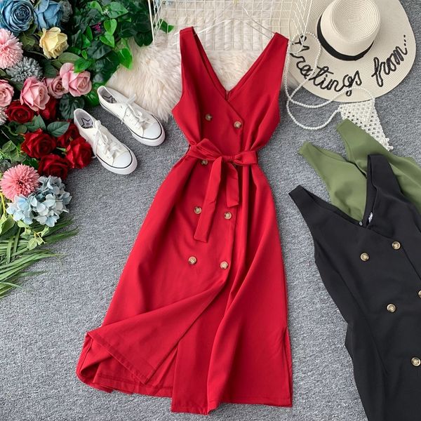 2021 new summer v-neck slim autumn vest strap party lady knee-length elegant pp451 hfw6, Black;gray
2021 new summer v-neck slim autumn vest strap party lady knee-length elegant pp451 hfw6, Black;gray