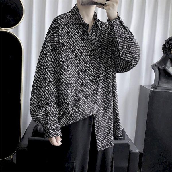 men's casual shirts japanese men full-print long-sleeved cardigan blouse korean style summer autumn harajuku male basic clothes, White;black
men's casual shirts japanese men full-print long-sleeved cardigan blouse korean style summer autumn harajuku male basic clothes, White;black