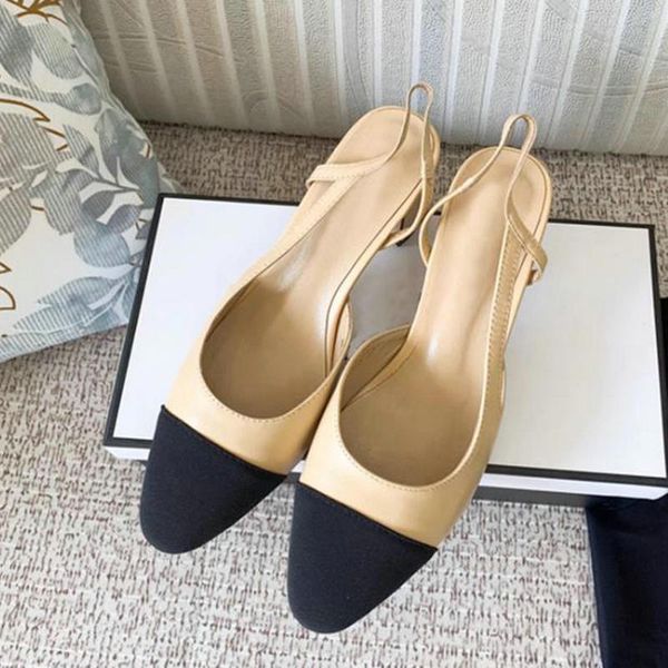 2021 luxury designer sandal fashion high-end patchwork two colors thick heel womens sandals quality unique texture genuine leather flat bott, Black
2021 luxury designer sandal fashion high-end patchwork two colors thick heel womens sandals quality unique texture genuine leather flat bott, Black