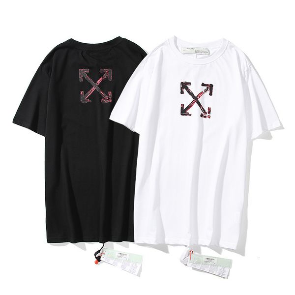 2021 fashion brand new off co branded short sleeve t-shirt ow european loose size men's and women's matching bottom shirt, White;black
2021 fashion brand new off co branded short sleeve t-shirt ow european loose size men's and women's matching bottom shirt, White;black