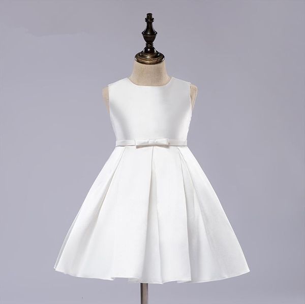white satin girl party sleeveless dress kids girls first communion gowns pageant princess gown flower weddings dresses, Red;yellow
white satin girl party sleeveless dress kids girls first communion gowns pageant princess gown flower weddings dresses, Red;yellow