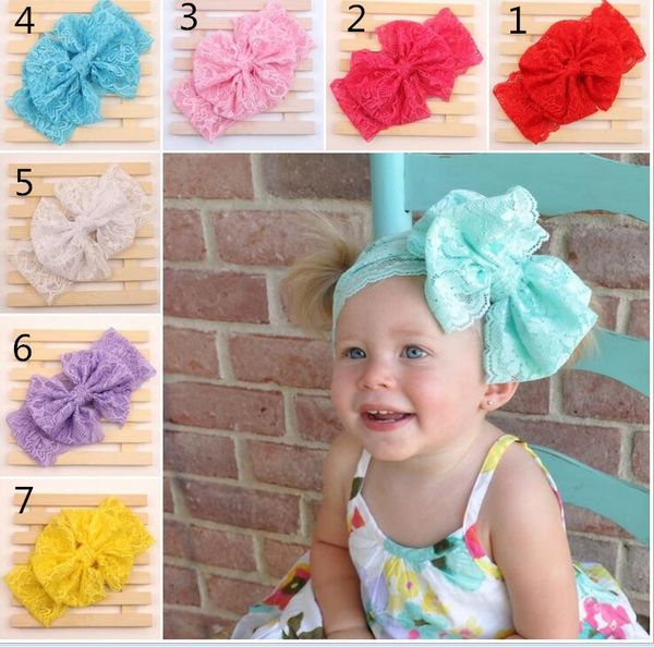 new baby lace big bow headbands girls cute 7 colors hair band infant lovely headwrap children bowknot elastic accessories by0000, Slivery;white
new baby lace big bow headbands girls cute 7 colors hair band infant lovely headwrap children bowknot elastic accessories by0000, Slivery;white
