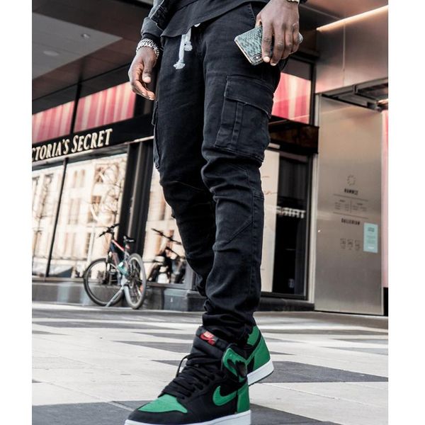 men's pants men classic jeans side pockets for small feet trendy slim fit stretch denim overalls mens skinny streetwear, Black
men's pants men classic jeans side pockets for small feet trendy slim fit stretch denim overalls mens skinny streetwear, Black