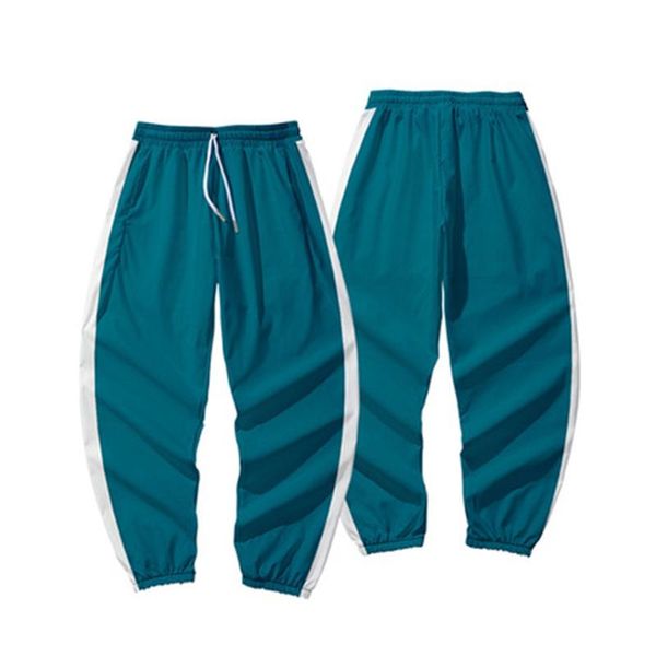 women's pants & capris men and women sports squid game same sportswear leisure drawstring color matching pocket trousers halloween cost, Black;white
women's pants & capris men and women sports squid game same sportswear leisure drawstring color matching pocket trousers halloween cost, Black;white