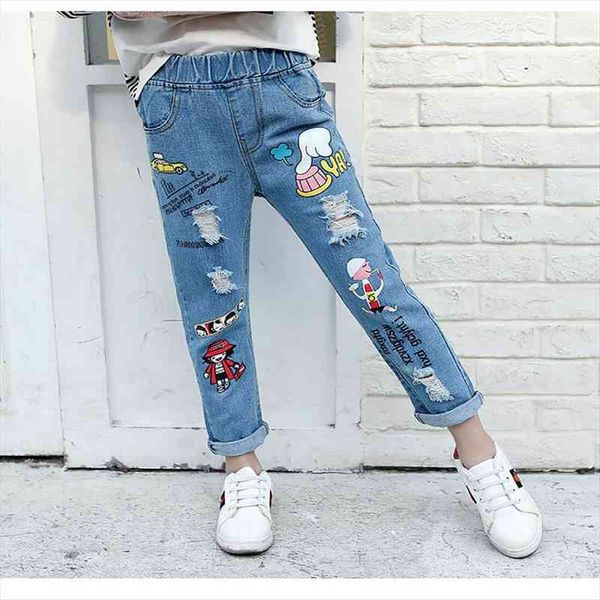 girls hole jeans pants trousers teens girl fashion denim children brand cartoon clothing 4 5 6 7 8 9 10, Blue
girls hole jeans pants trousers teens girl fashion denim children brand cartoon clothing 4 5 6 7 8 9 10, Blue
