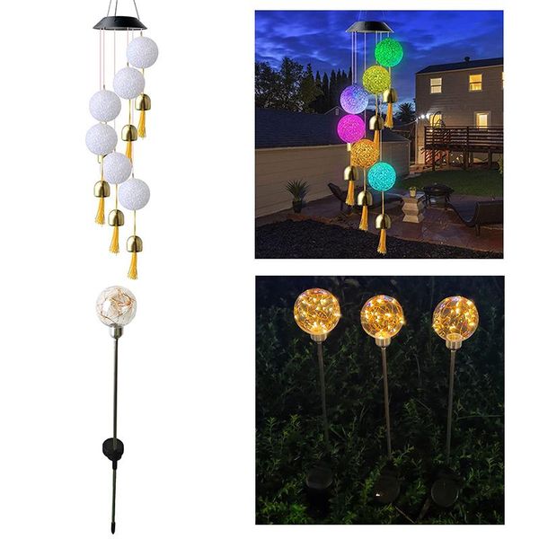 solar lamps led light luminous ball outdoor garden lawn stakes lights colorful wind chimes lamp windbell
solar lamps led light luminous ball outdoor garden lawn stakes lights colorful wind chimes lamp windbell