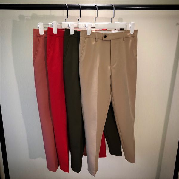 korean new solid business all over the fine set of men wearing suit pants ankle length young men's office clothes 2021 0chk, Black
korean new solid business all over the fine set of men wearing suit pants ankle length young men's office clothes 2021 0chk, Black