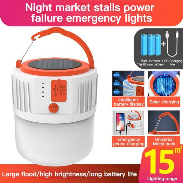 portable lanterns solar led camping light usb rechargeable bulb emergency lights outdoor waterproof tent lamp for bbq
portable lanterns solar led camping light usb rechargeable bulb emergency lights outdoor waterproof tent lamp for bbq