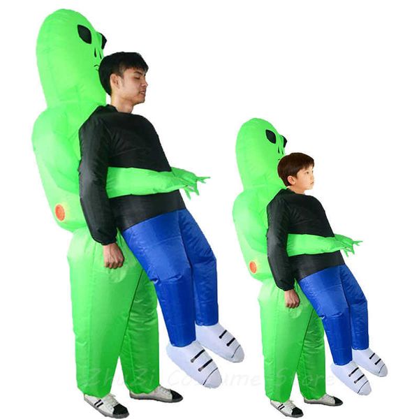 new inflatable costume green alien kids funny blow up suit party fancy dress costume halloween costume q0910, Blue
new inflatable costume green alien kids funny blow up suit party fancy dress costume halloween costume q0910, Blue