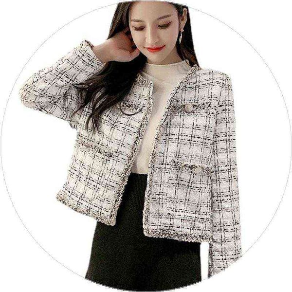 good quality celebrity style 2021 autumn and winter women's wear designer girl's small fragrance woven casual coat trend, Black;brown
good quality celebrity style 2021 autumn and winter women's wear designer girl's small fragrance woven casual coat trend, Black;brown