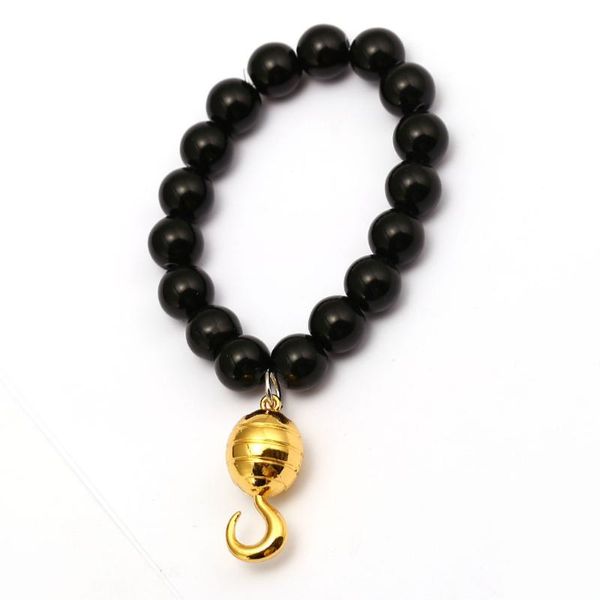 charm bracelets anime one piece bracelet natural black lava rock stone 10mm beads gold hook hat logo for women men jewelry hc12434, Golden;silver
charm bracelets anime one piece bracelet natural black lava rock stone 10mm beads gold hook hat logo for women men jewelry hc12434, Golden;silver