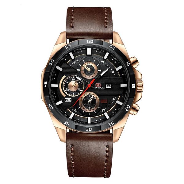 wristwatches va voom 2163 men's waterproof fashion outdoor sports and leisure watch student belt calendar quartz male, Slivery;brown
wristwatches va voom 2163 men's waterproof fashion outdoor sports and leisure watch student belt calendar quartz male, Slivery;brown