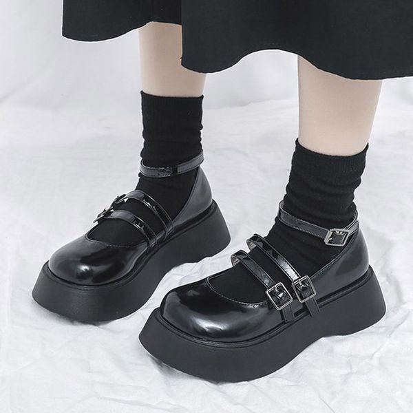 spring women flat on platform shoes 3 buckle ankle thick sole lolita shoes leather casual shoes for girls mujer 8958n, Black;white
spring women flat on platform shoes 3 buckle ankle thick sole lolita shoes leather casual shoes for girls mujer 8958n, Black;white