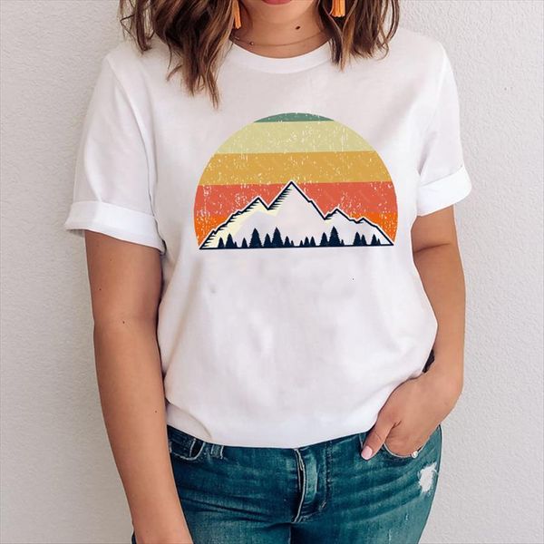 graphic striped mountain clothing womens t shirts trend style printing 90s clothes tees print female shirt, White
graphic striped mountain clothing womens t shirts trend style printing 90s clothes tees print female shirt, White