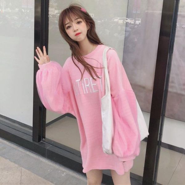 women's hoodies & sweatshirts mesh stitching bubble sleeve letter printed hoodie korean spring and autumn long sweet lovely princess wi, Black
women's hoodies & sweatshirts mesh stitching bubble sleeve letter printed hoodie korean spring and autumn long sweet lovely princess wi, Black