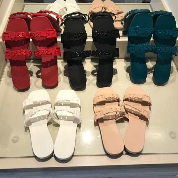 olige 2021 new fashion women's slippers chain jelly women's slippers summer beach pvc 35-40, Black
olige 2021 new fashion women's slippers chain jelly women's slippers summer beach pvc 35-40, Black