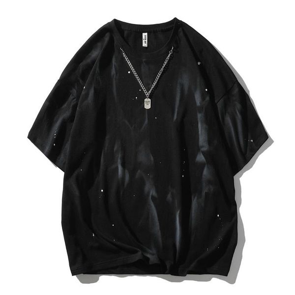 men's t-shirts 2021 summer street fashion brand short-sleeved t-shirt loose inkjet casual plus size half-sleeved, White;black
men's t-shirts 2021 summer street fashion brand short-sleeved t-shirt loose inkjet casual plus size half-sleeved, White;black