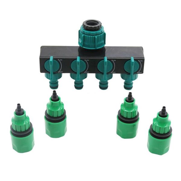 watering equipments 1/2" garden irrigation 4-way tap hose splitter drip 4/7 or 8/11 fittings pipe connector set
watering equipments 1/2" garden irrigation 4-way tap hose splitter drip 4/7 or 8/11 fittings pipe connector set