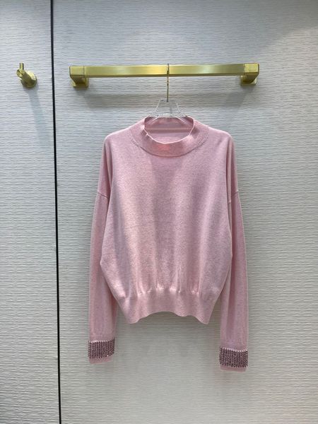 2021 autumn milan runway sweaters o neck long sleeve beads women's sweater high end jacquard pullover designer clothing 0811-2, White;black
2021 autumn milan runway sweaters o neck long sleeve beads women's sweater high end jacquard pullover designer clothing 0811-2, White;black