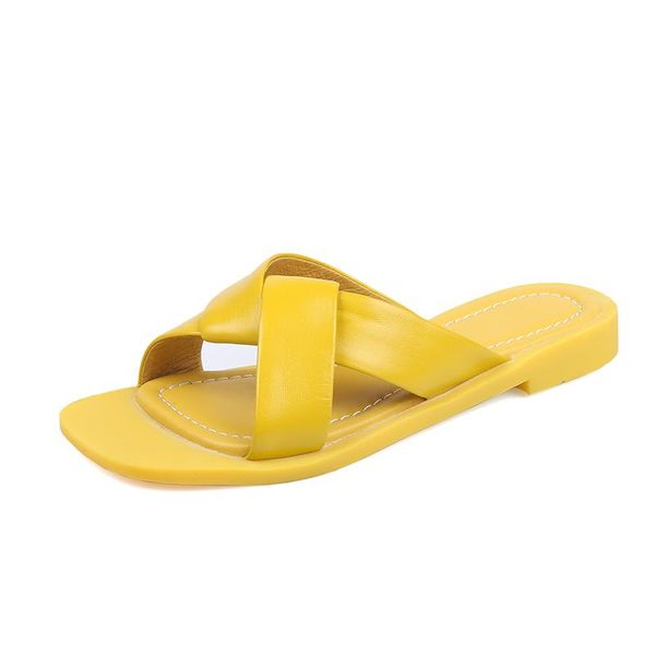 slippers cow leather summer women brand open toe flat heel slides female outdoor casual beach slipper shoes ladies flip flops, Black
slippers cow leather summer women brand open toe flat heel slides female outdoor casual beach slipper shoes ladies flip flops, Black