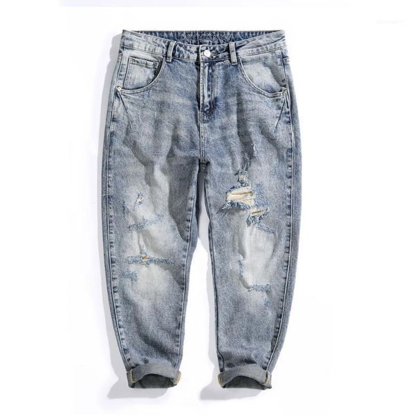 jeans hip men's hop men light blue stretch harem pants destroyed moto biker cropped trousers pantalones hombre
jeans hip men's hop men light blue stretch harem pants destroyed moto biker cropped trousers pantalones hombre