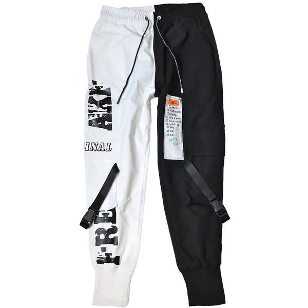 men's pants 2021 hip hop for men joggers casual streetwear harem homme male trousers ribbons sweatpants, Black
men's pants 2021 hip hop for men joggers casual streetwear harem homme male trousers ribbons sweatpants, Black