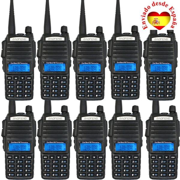 walkie talkie 10pcs baofeng uv-82 5w dual band 136-174 & 400-520mhz uv82 128 channels portable fm radio ships from spian
walkie talkie 10pcs baofeng uv-82 5w dual band 136-174 & 400-520mhz uv82 128 channels portable fm radio ships from spian