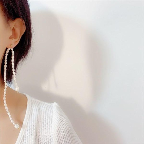 dangle & chandelier 2021 s925 korea retro long tassel irregular natural pearl drop earrings for women girls wedding jewelry, Silver
dangle & chandelier 2021 s925 korea retro long tassel irregular natural pearl drop earrings for women girls wedding jewelry, Silver