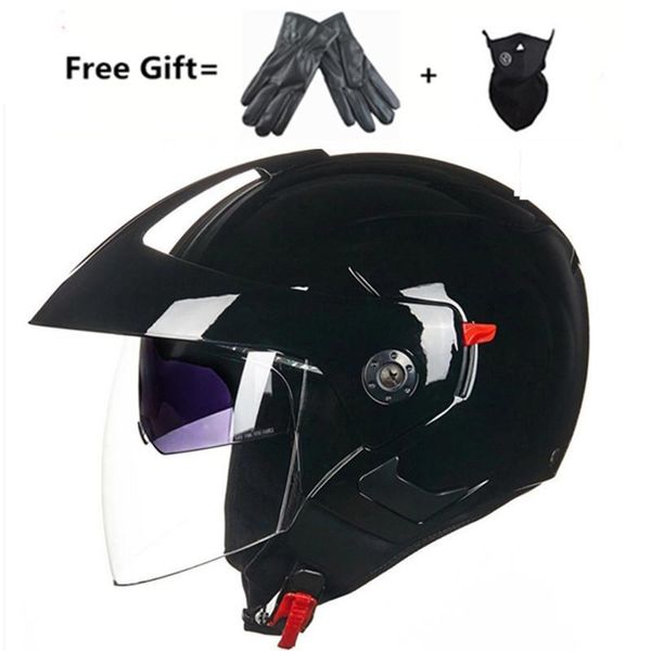 

motorcycle helmets wanli helmet half face abs motorbike electric safety double lens moto casque for women/men casco #