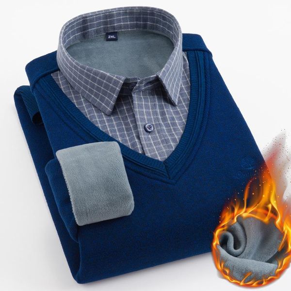 men's casual shirts fashion high-quality autumn and winter warm long-sleeved shirt business plus size office fleece, White;black
men's casual shirts fashion high-quality autumn and winter warm long-sleeved shirt business plus size office fleece, White;black
