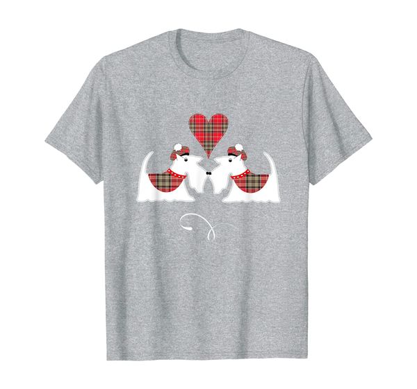 white scottish terriers dog lovers cute westies t-shirt, White;black