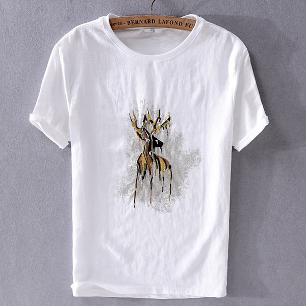 2021 summer men's new casual short-sleeved white linen t-shirt japanese embroidery trend mens t shirt fashion male chemise rt1y, White;black
2021 summer men's new casual short-sleeved white linen t-shirt japanese embroidery trend mens t shirt fashion male chemise rt1y, White;black