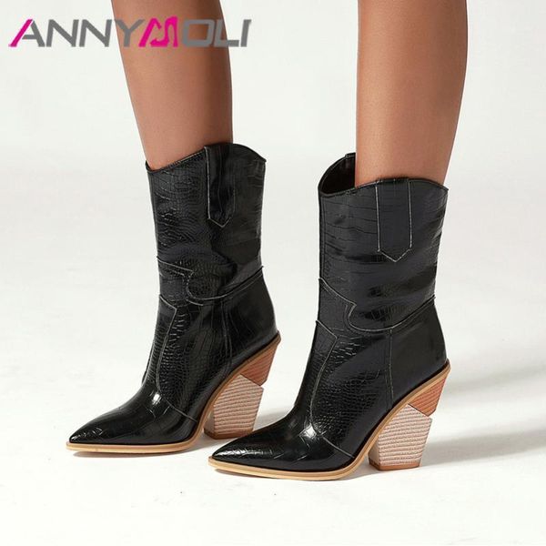 boots annymoli winter western women fashion strange style heel mid calf slip on super high shoes ladies plus size 461, Black
boots annymoli winter western women fashion strange style heel mid calf slip on super high shoes ladies plus size 461, Black