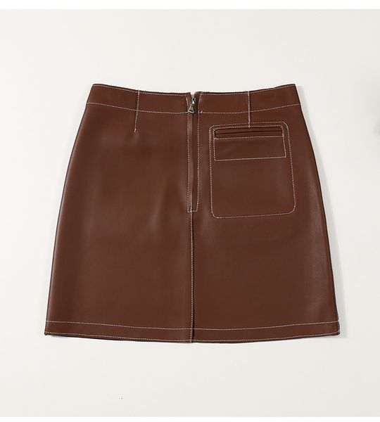 2021 new arrival female fashion genuine skirt, casual short leather zh46, Black
2021 new arrival female fashion genuine skirt, casual short leather zh46, Black